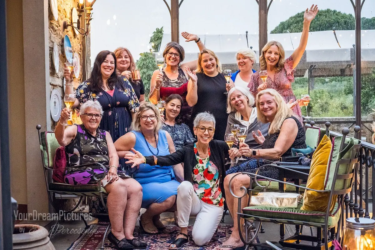 Julie Hartigan and a group trip in Cortona, Italy